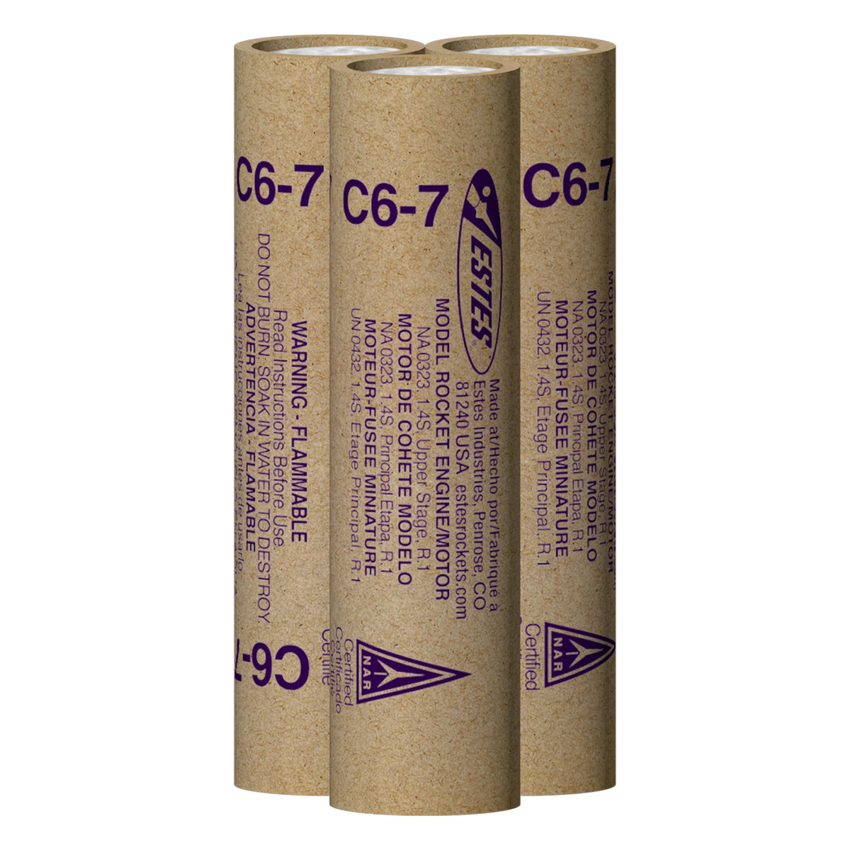 C6-7 Standard Engines for Model Rockets (3) (EST10038)