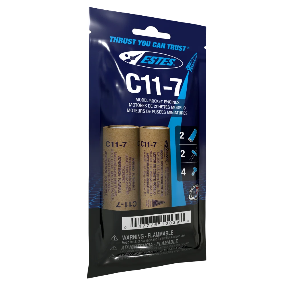 C11-7 Standard Engines for Model Rockets (2) (EST10039)