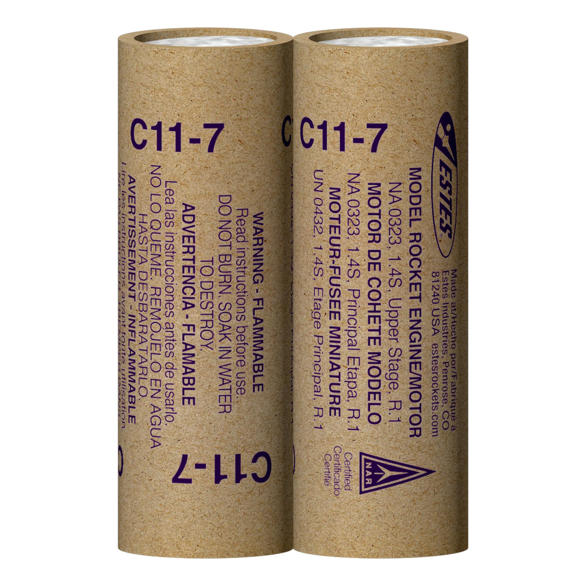 C11-7 Standard Engines for Model Rockets (2) (EST10039)