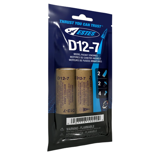 D12-7 Standard Engines for Model Rockets (2) (EST10040)