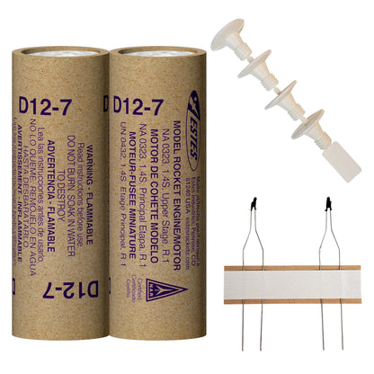 D12-7 Standard Engines for Model Rockets (2) (EST10040)