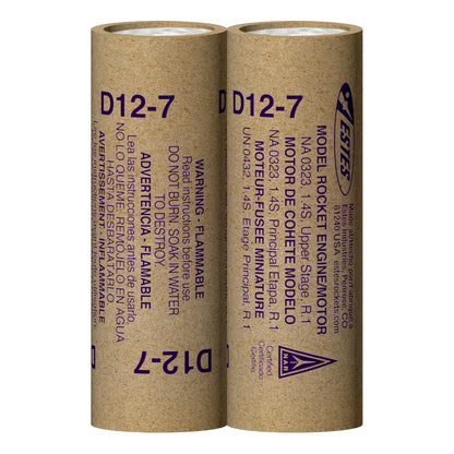 D12-7 Standard Engines for Model Rockets (2) (EST10040)