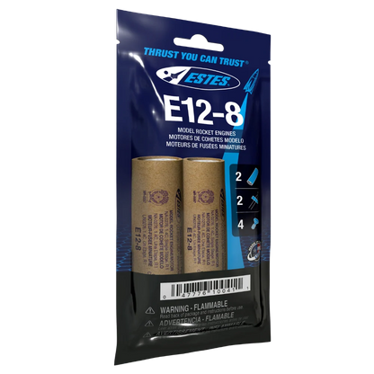 E12-8 Standard Engines for Model Rockets (3) (EST10041)