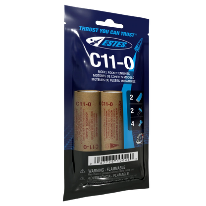 C11-0 Standard Engines for Model Rockets (2) (EST10048)