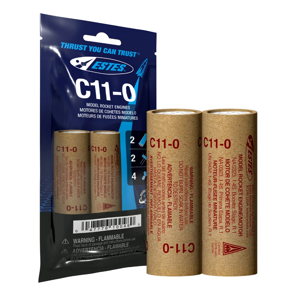C11-0 Standard Engines for Model Rockets (2) (EST10048)