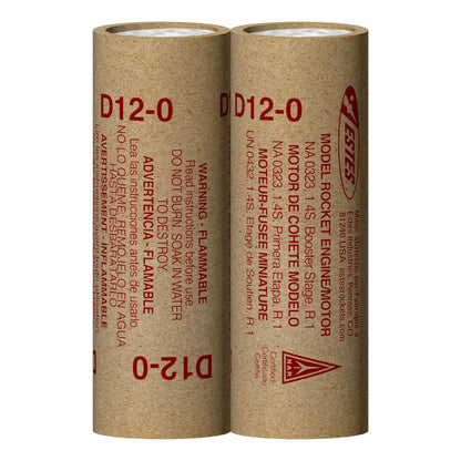 D12-0 Standard Engines for Model Rockets (3) (EST10049)