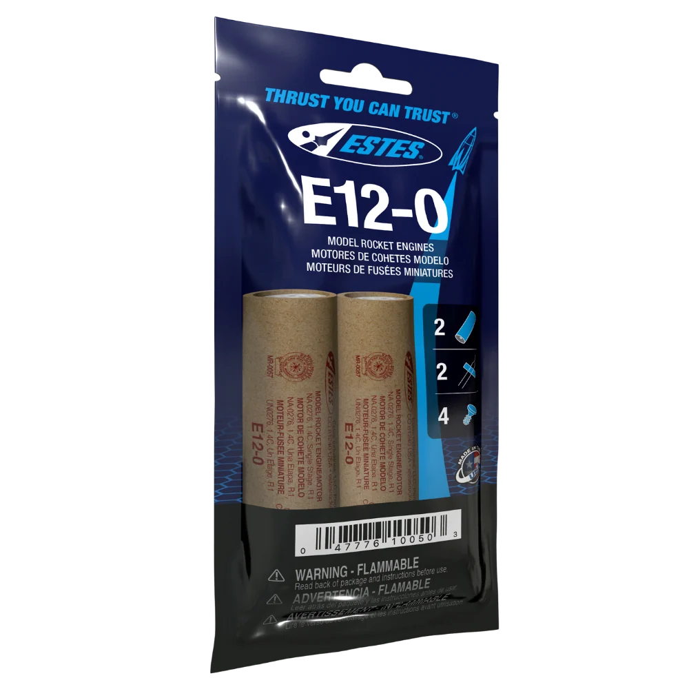 E12-0 Standard Engines for Model Rockets (2) (EST10050)