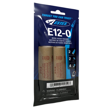 E12-0 Standard Engines for Model Rockets (2) (EST10050)