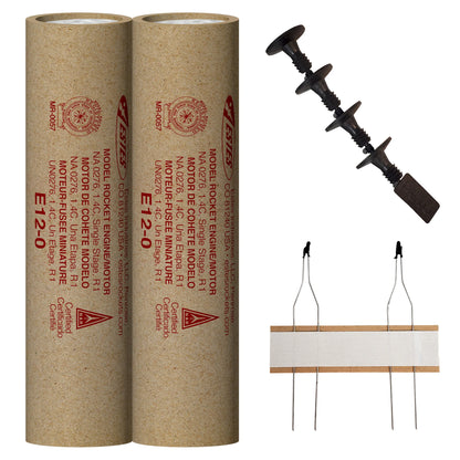 E12-0 Standard Engines for Model Rockets (2) (EST10050)