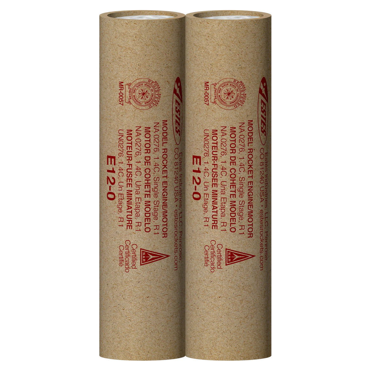 E12-0 Standard Engines for Model Rockets (2) (EST10050)