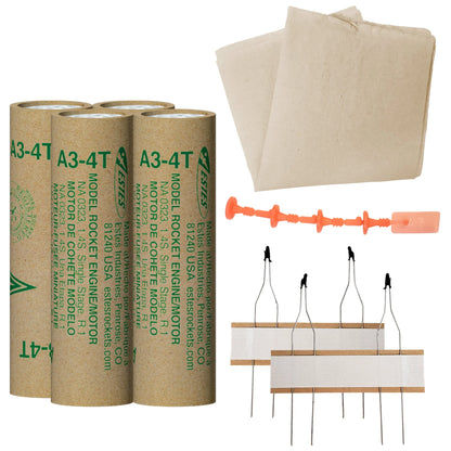 A3-4T 13mm Engines for Model Rockets (4) (EST10058)