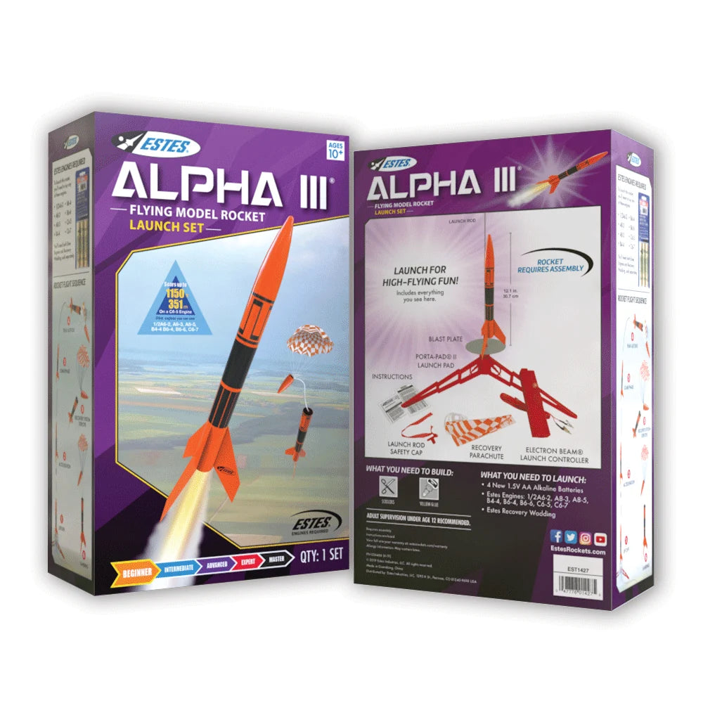 Alpha 3 E2X Model Rocket Launch Set (EST1427)