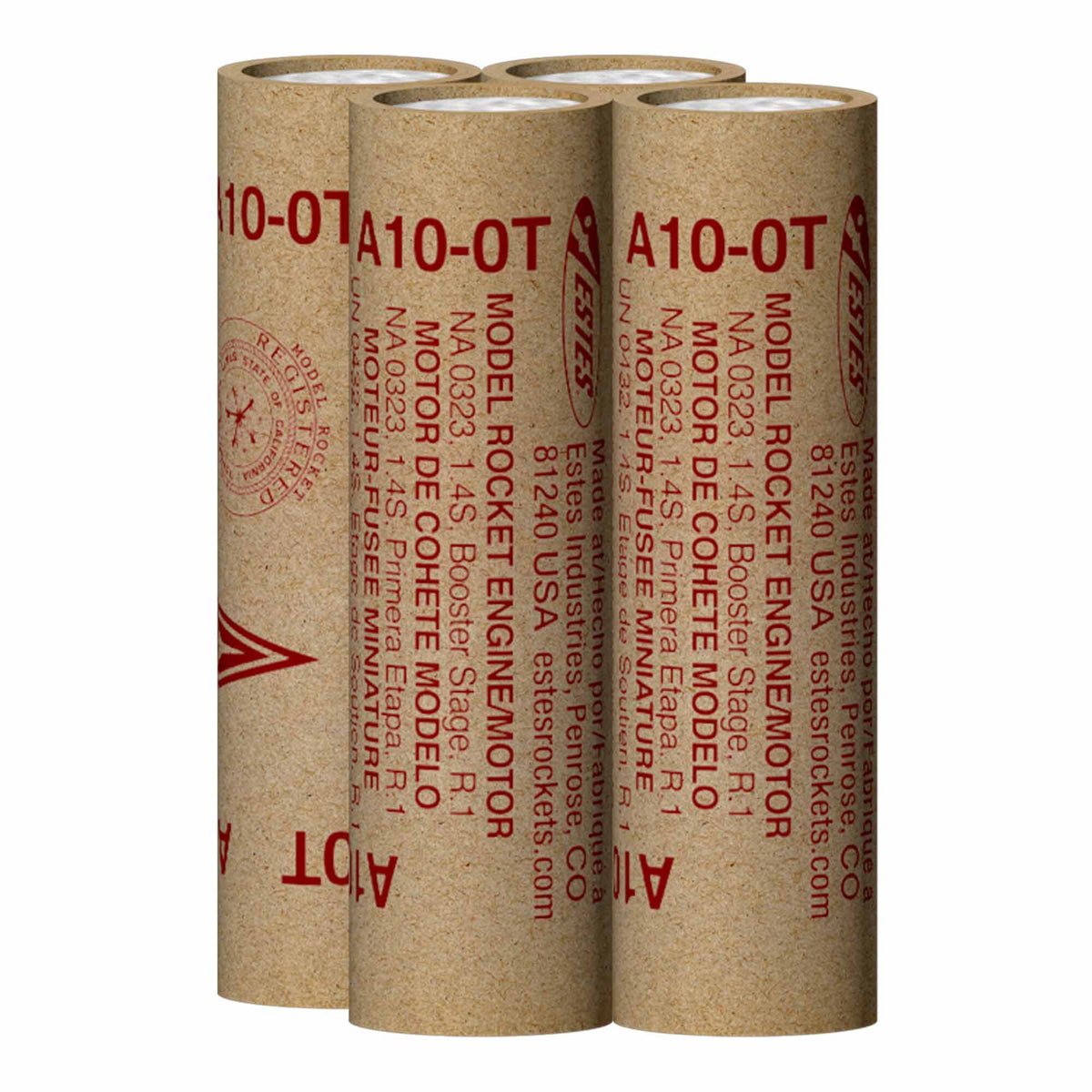 A10-0T 13mm Engines for Model Rockets (2) (EST10044)