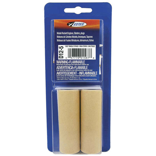 D12-5 Standard Engines for Model Rockets (2) (EST10028)