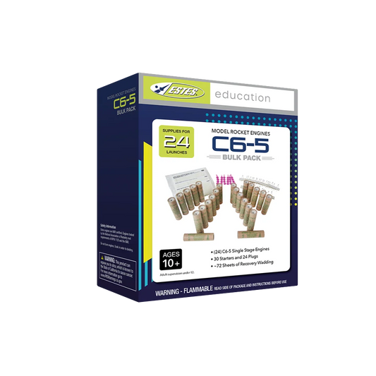 C6-5 Standard Engines Educator Bulk Pack for Model Rockets (24) (EST1789)