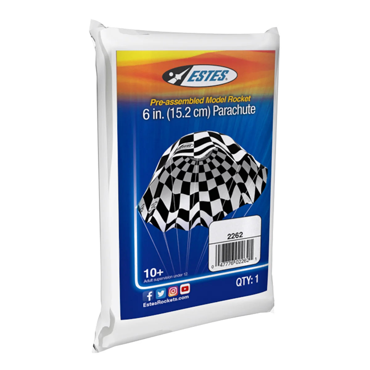 6" Parachute for Model Rockets (EST2262)