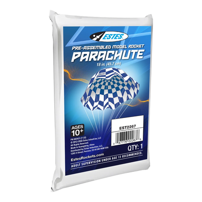 18" Parachute for Model Rockets (EST2267)