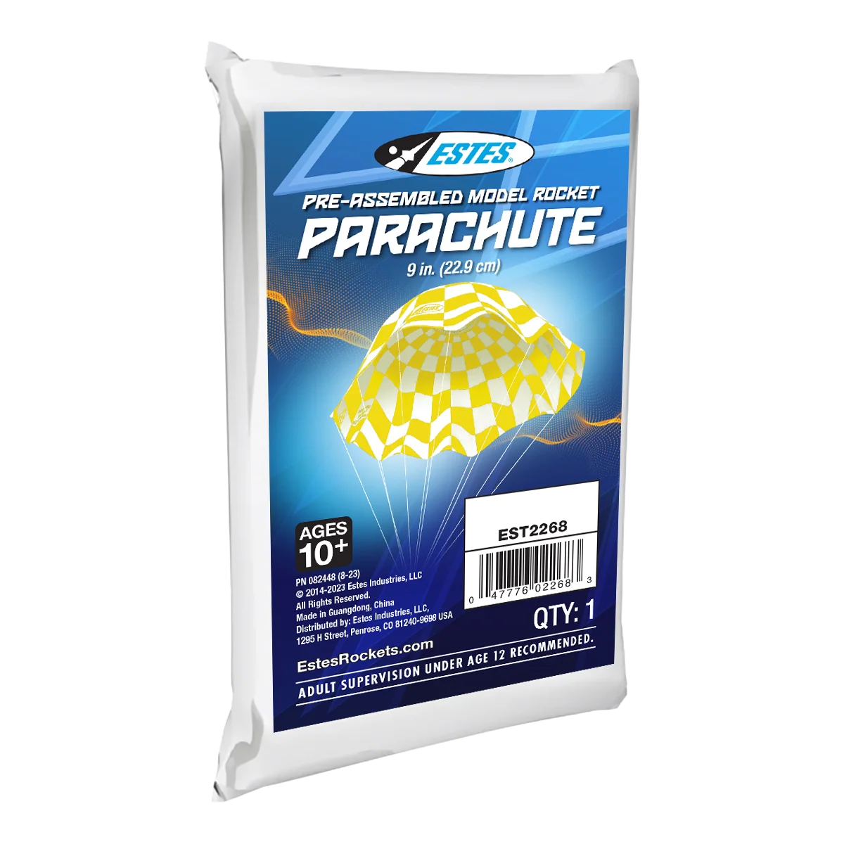 9" Parachute for Model Rockets (EST2268)