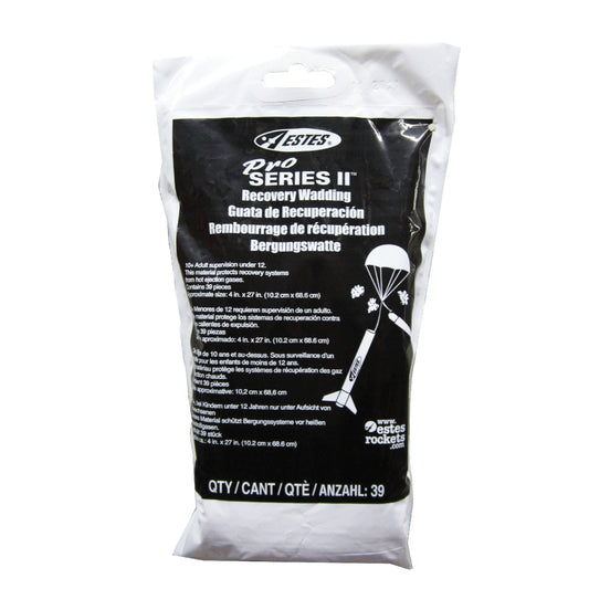Pro Series II Flame Retardant Recovery Wadding Sheets for Model Rockets (39) (EST3556)