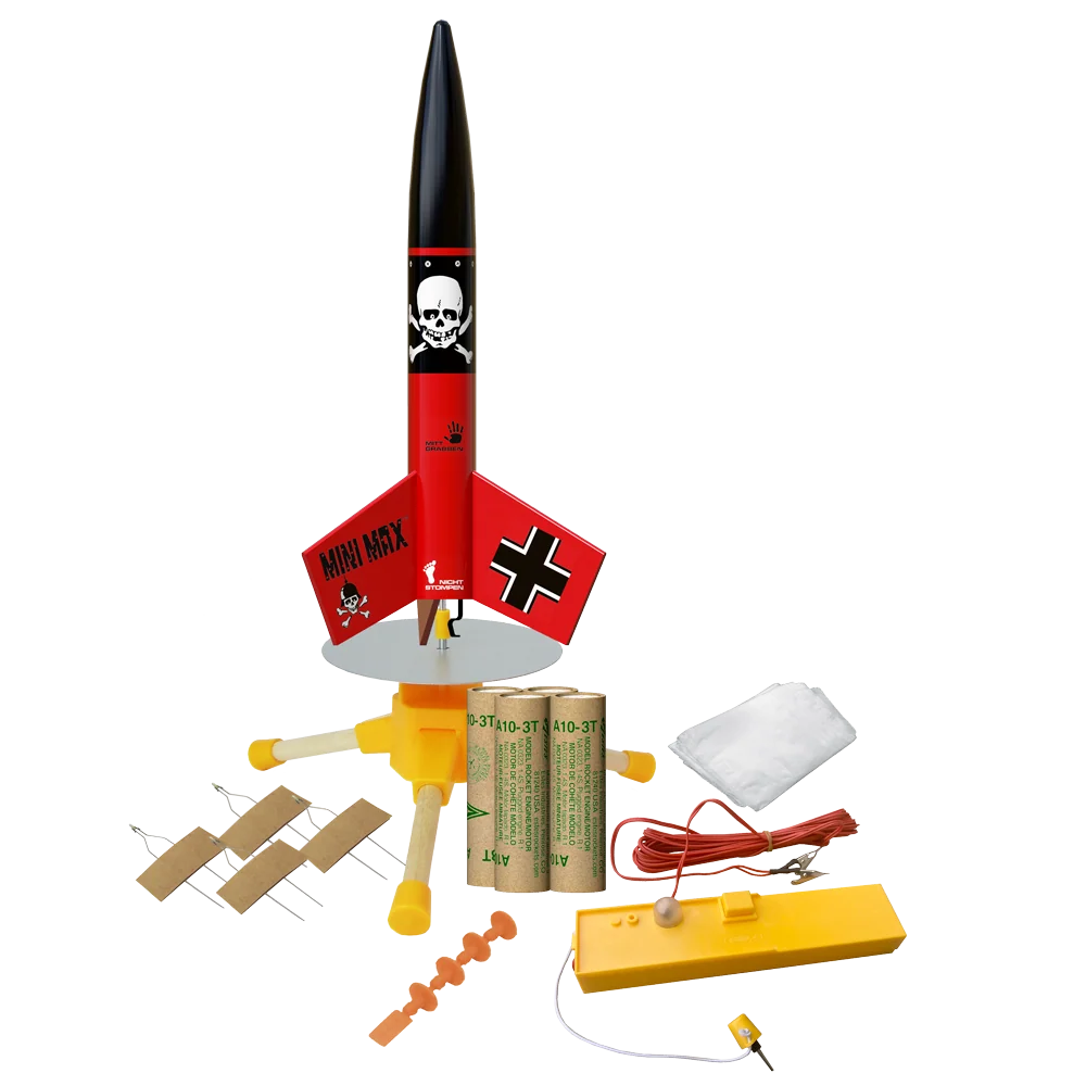 Mini Der Red Max Model Rocket Starter Set (EST5337)