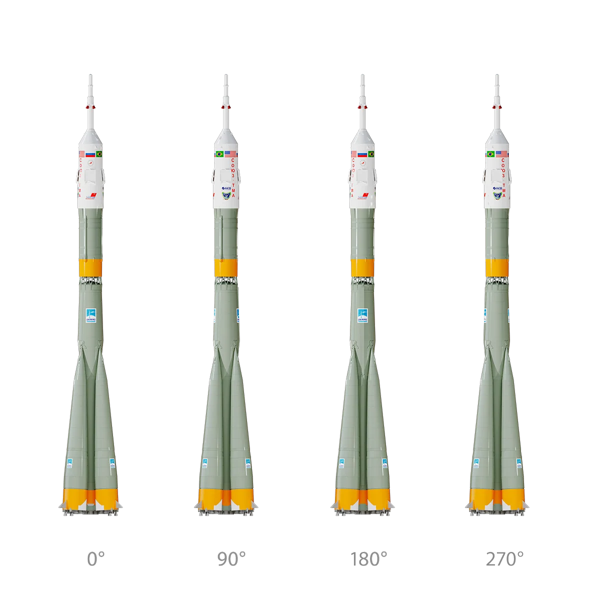 Pro Series II Soyuz Model Rocket Kit (EST9732)