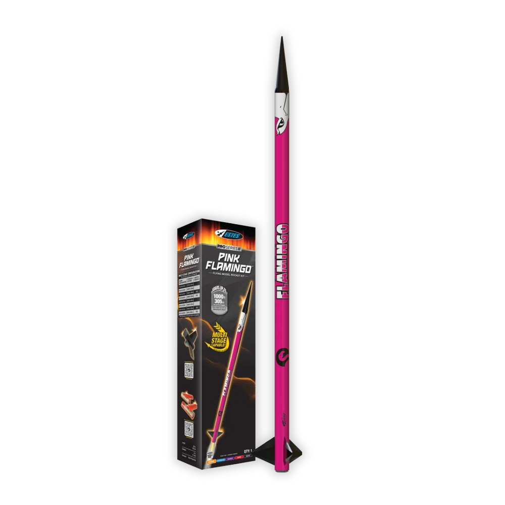 Pink Flamingo Pro Series II Model Rocket Kit (EST9736)