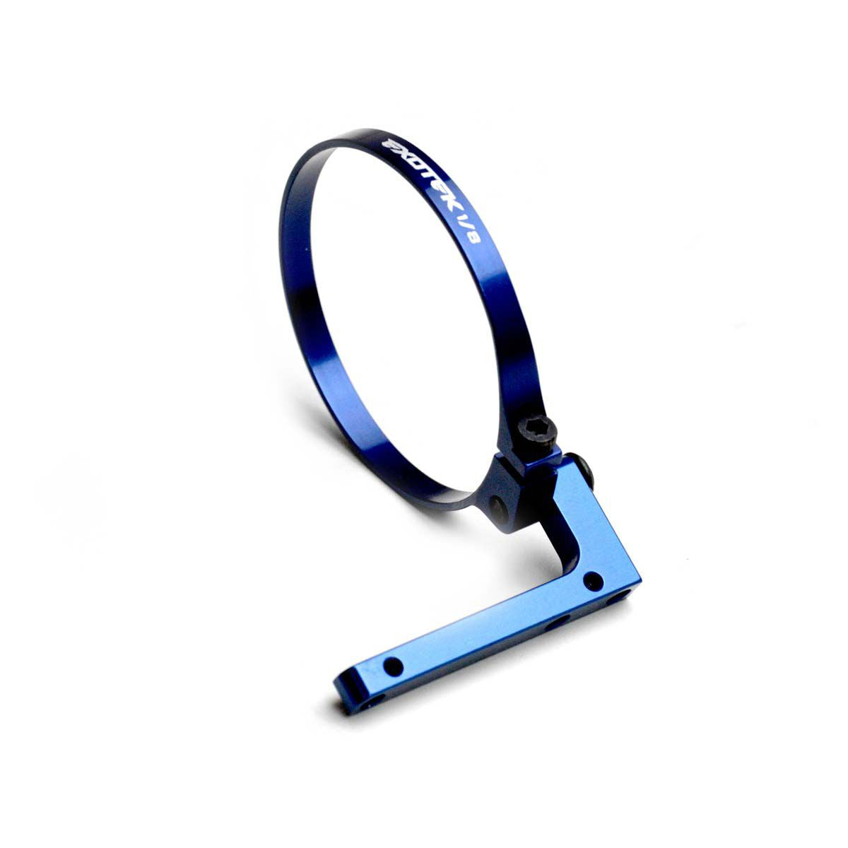 Exo RC Fan Mount V2 Clamp-On Set for 1/8 Motors (Blue) (ETK1914BLU)