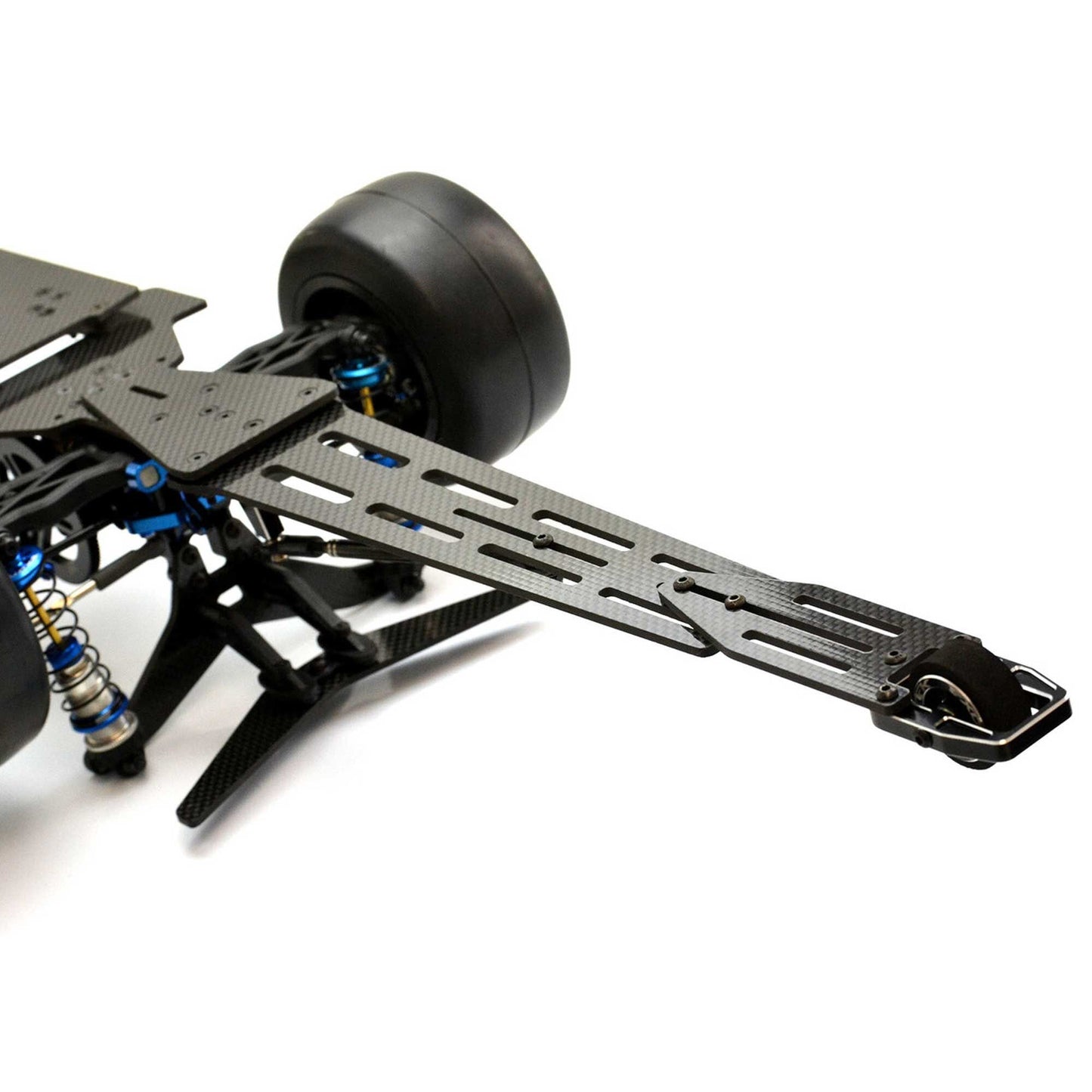 B6 Pro Wheelie Bar Set with 3mm Carbon Fiber Single Wheel Style (ETK2105)