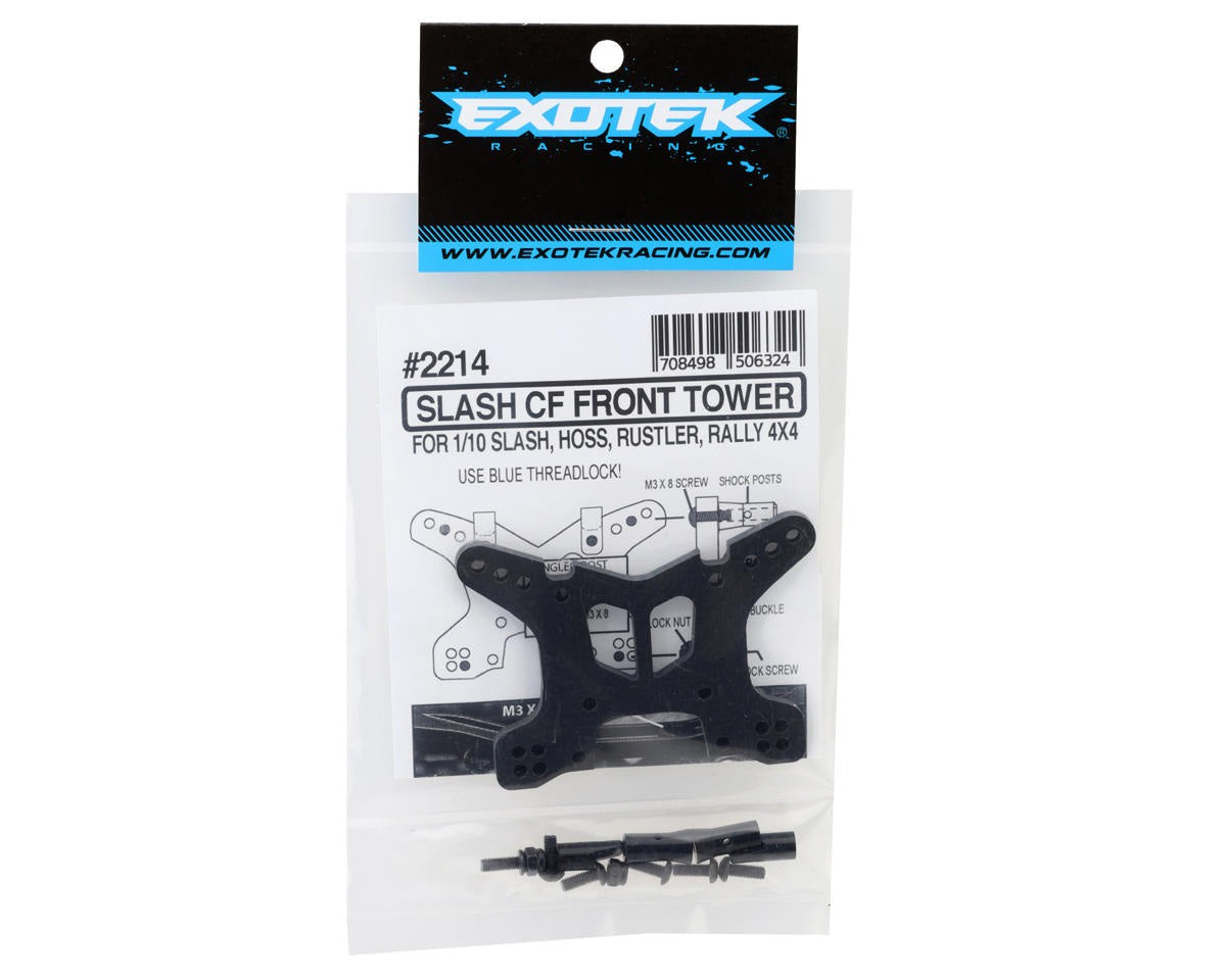 Traxxas Slash 4X4 Carbon Fiber Shock Tower Front (ETK2214)