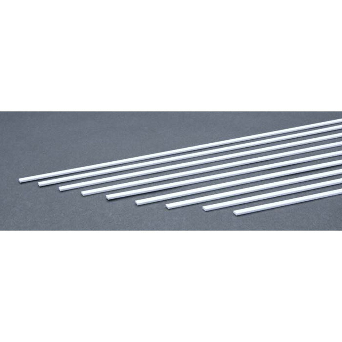 0.060"x0.188"x14" Opaque White Polystyrene Strip (9) (EVG158)