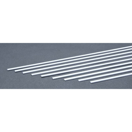 0.060"x0.188"x14" Opaque White Polystyrene Strip (9) (EVG158)