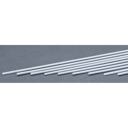 0.080"x0.080"x14" Opaque White Polystyrene Strip (9) (EVG164)
