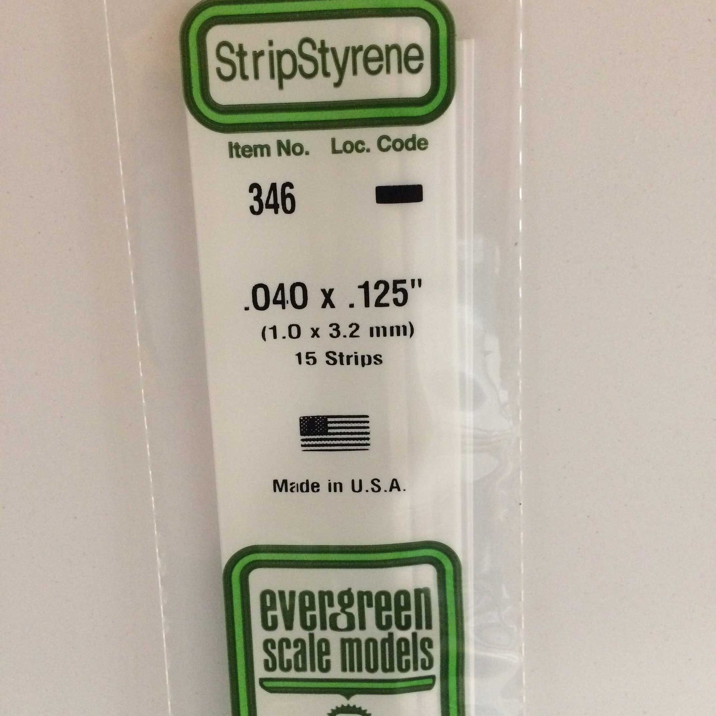 24" Strip Pack .040x.125 (15 Strips) (EVG346)