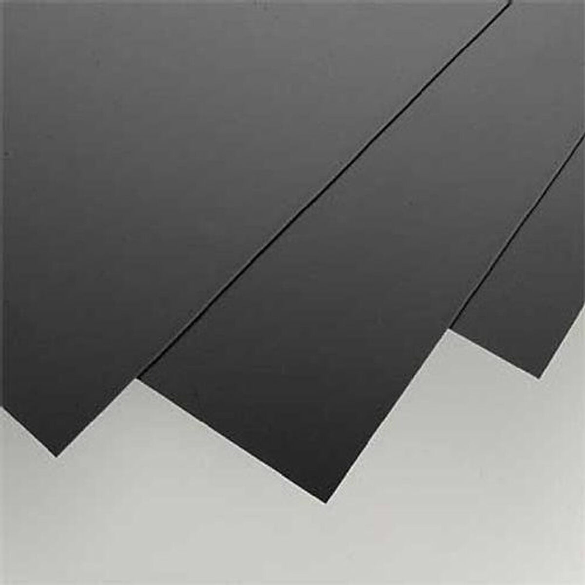 Black Styrene Sheets 0.04x8x21 inches (Pack of 3) (EVG9115)