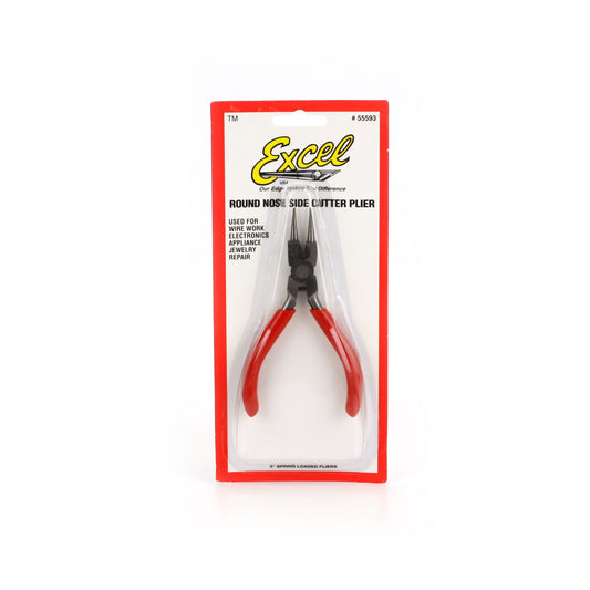 Round Nose Pliers with Side Cutter (EXL55593)