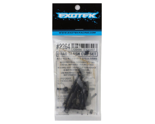 Exotek Traxxas Slash Drag HD Steel V2 CVD Axle Set