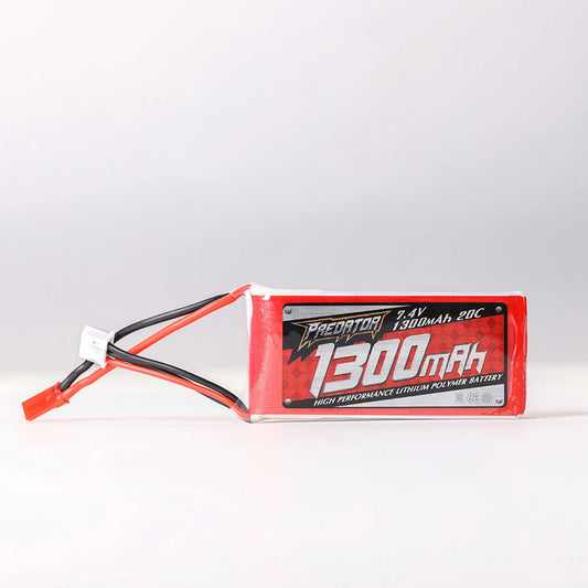 7.4V 1300mAh 2S 20C LiPo Battery with JST Connector (FMM2S130020C)