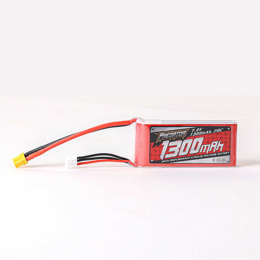 7.4V 1300mAh 2S 20C LiPo Battery with XT30 Connector (FMM2S130020CXT)