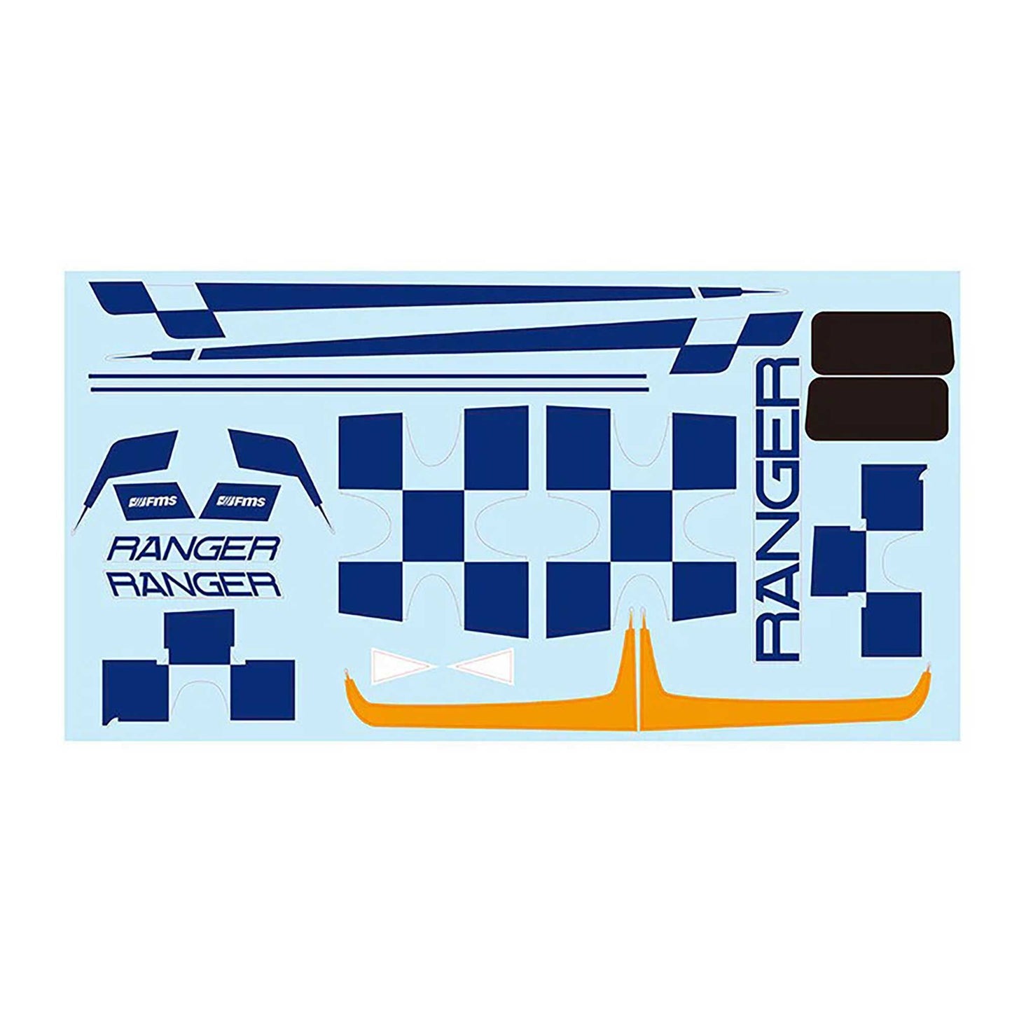 Decal Sheet for FMS Ranger 1220mm RC Airplane (FMMES116YL)