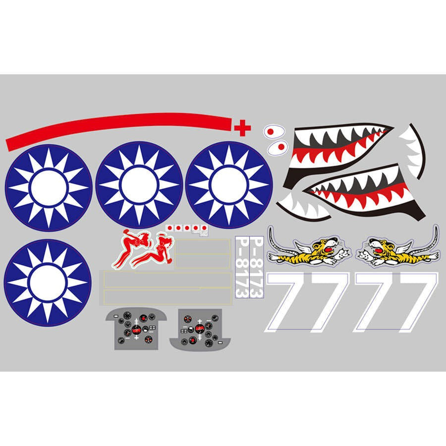 Decal Sheet for 980mm P-40 (FMMFH119)