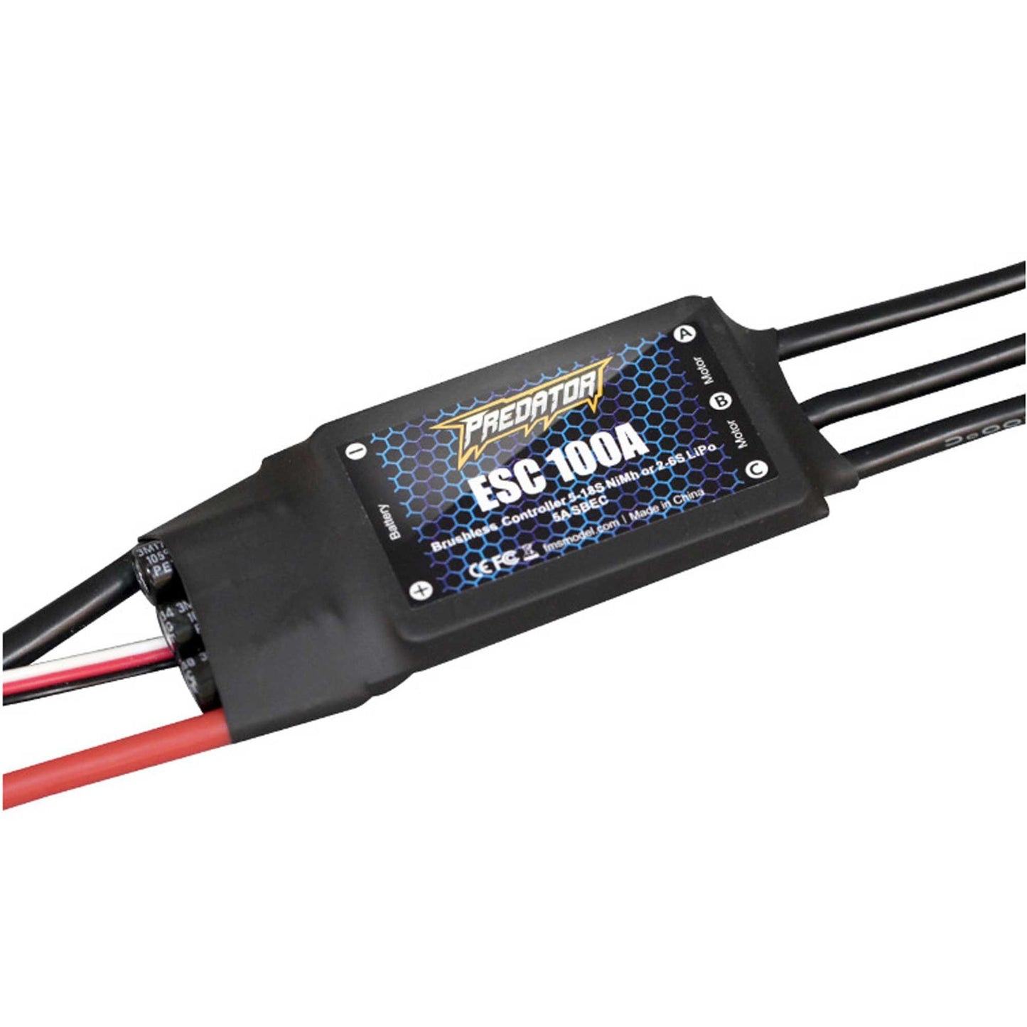Predator 100A Electronic Speed Controller with XT90 Connector (FMMPRESC014)