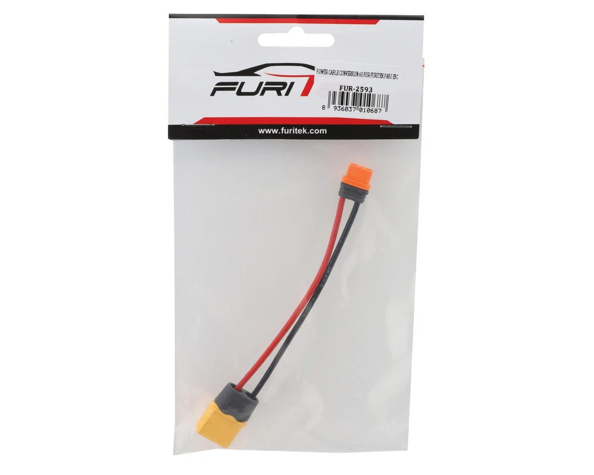 Male XT60 to Female IC2 Adapter for Furitek Paso ESC (FRU2593)