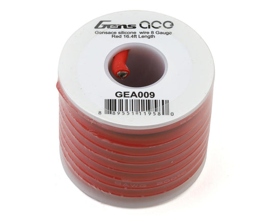 Gensace 8 Gauge Red Silicone Wire 16.4ft (GEA009)