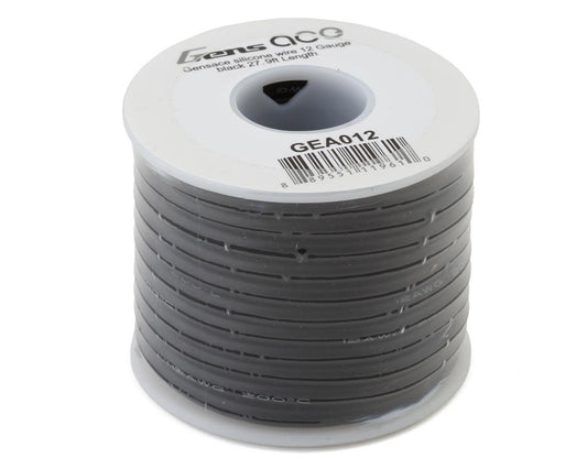 Gensace 12 Gauge Black Silicone Wire 27.9ft (GEA012)