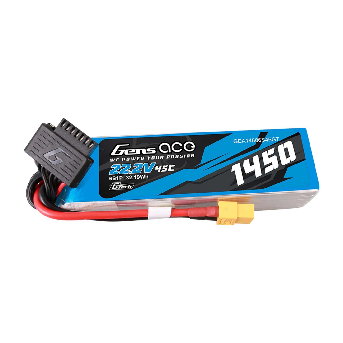 1450mAh 22.2V 45C 6S G-Tech Smart LiPo Battery Pack (GEA14506S45GT)