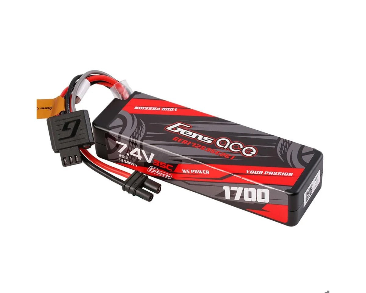 1700mAh 2S 35C 7.4V G-Tech Hardcase Lipo Battery w/ IEC2
