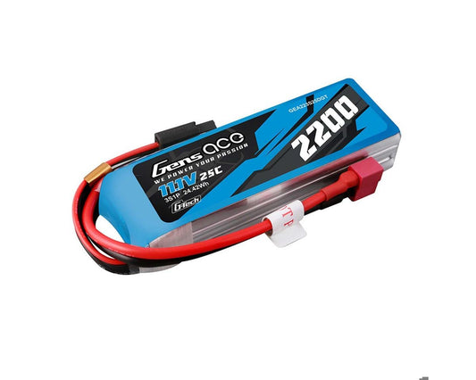 11.1V 2200mAh 25C G-Tech Smart LiPo Battery (GEA223S25DGT)