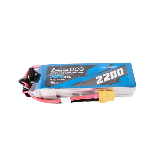 G-Tech Smart LiPo Battery 11.1V 2200mAh 3S 25C (GEA223S25X6GT)