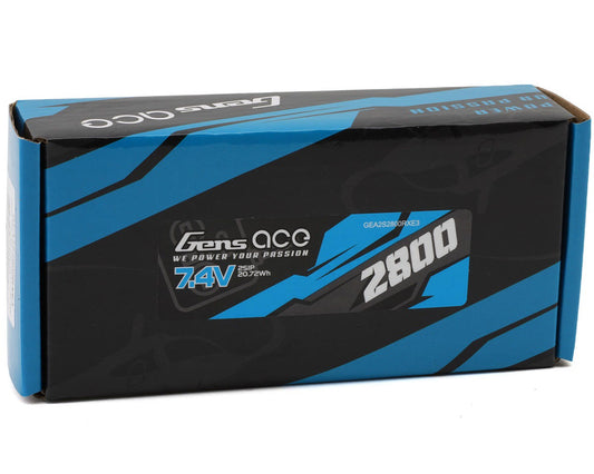 Gens Ace 2800mAh 2S LiPo Battery with EC3 Connector (GEA2S2800RXE3)