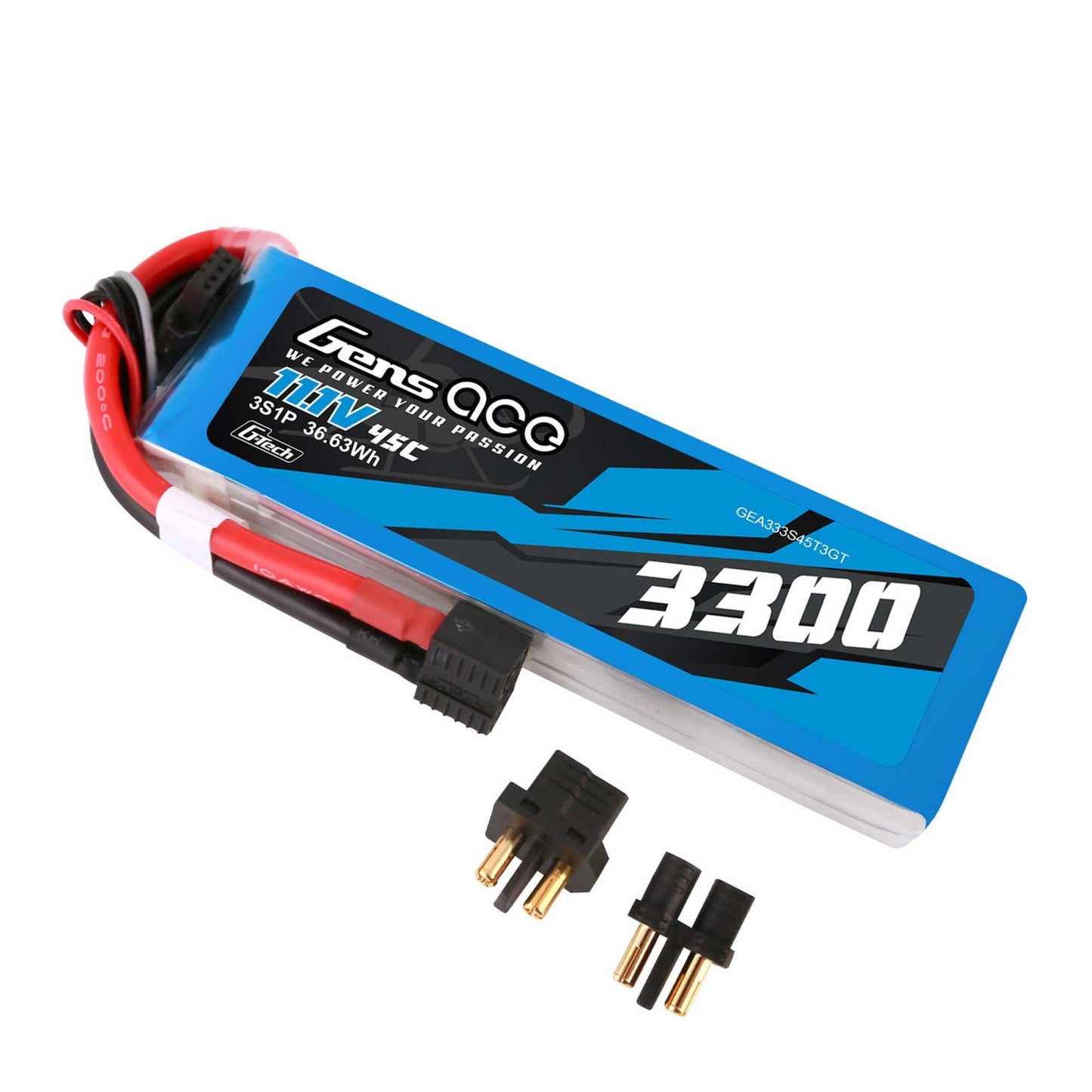 11.1V 3300mAh 3S 45C G-Tech Smart LiPo Battery (GEA333S45T3GT)